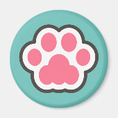 Niedliche Kitty Illustration Magnet (Vorne)