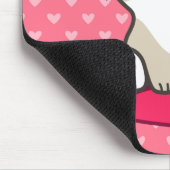 Niedliche Kitty Illustration Mousepad (Ecke)