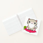 Niedliche Kitty Illustration Notizblock (Innenseite)