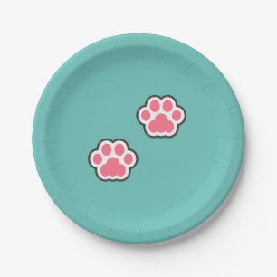 Niedliche Kitty Illustration Pappteller