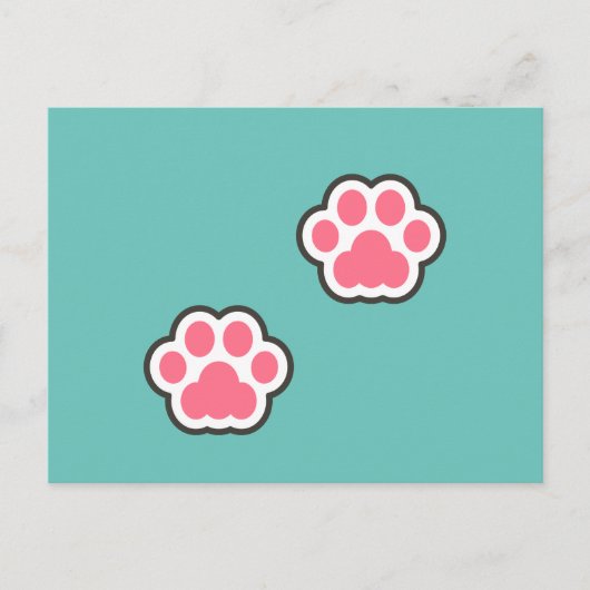 Niedliche Kitty Illustration Postkarte (Vorderseite)