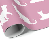 Niedliche Kitty-Katze Geschenkpapier (Rolleneckpunkt)