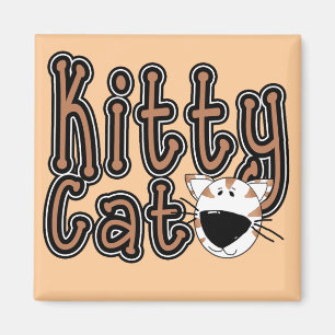 Niedliche Kitty-Katzen-T-Shirts und Geschenke Magnet