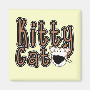 Niedliche Kitty-Katzen-T-Shirts und Geschenke Magnet