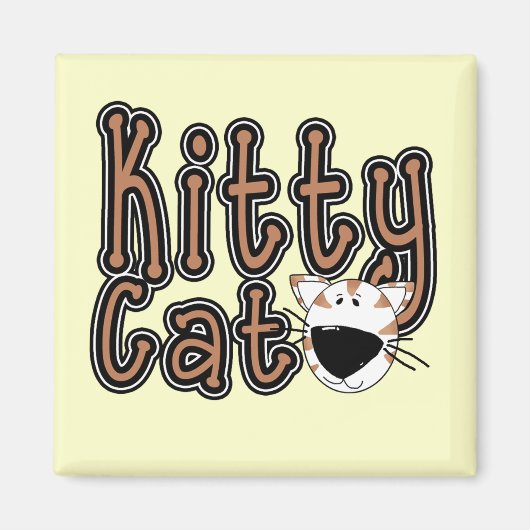 Niedliche Kitty-Katzen-T-Shirts und Geschenke Magnet (Vorne)