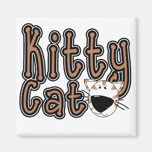 Niedliche Kitty-Katzen-T-Shirts und Geschenke Magnet