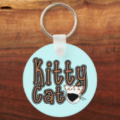 Niedliche Kitty-Katzen-T-Shirts und Geschenke Schlüsselanhänger (Vorderseite)