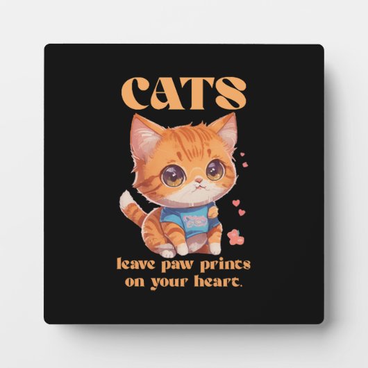 niedliche Kitty-Liebe Fotoplatte (Vorderseite)