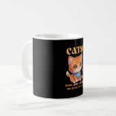 niedliche Kitty-Liebe Kaffeetasse (Vorderseite Links)