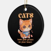 niedliche Kitty-Liebe Keramik Ornament (Links)