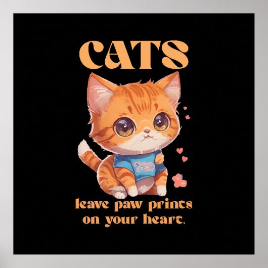 niedliche Kitty-Liebe Poster (Vorne)