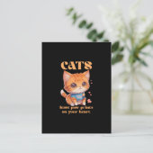 niedliche Kitty-Liebe Postkarte (Stehend Vorderseite)