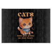 niedliche Kitty-Liebe Schneidebrett (Vorderseite)