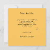 Niedliche Kitty mit Balloons Happy Birthday Karte (Rückseite)