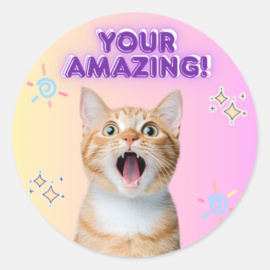 Niedliche Kitty Stickers (Vorderseite)
