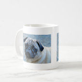 Niedliche Kitz-Mops-Kaffee-Tasse Kaffeetasse (Vorderseite Links)