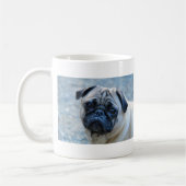 Niedliche Kitz-Mops-Kaffee-Tasse Kaffeetasse (Links)