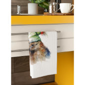 Niedliche Kiwi Bird in Christmas Elf Hat, Brauch Geschirrtuch