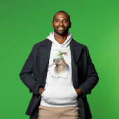 Niedliche Kiwi Bird in Christmas Elf Hat, Brauch Hoodie