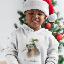 Niedliche Kiwi Bird in Christmas Elf Hat, Brauch