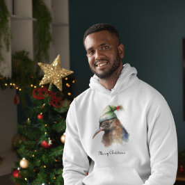 Niedliche Kiwi Bird in Christmas Elf Hat, Brauch Hoodie