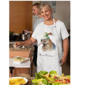 Niedliche Kiwi Bird in Christmas Elf Hat, Brauch Schürze