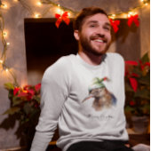 Niedliche Kiwi Bird in Christmas Elf Hat, Brauch T-Shirt