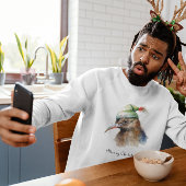 Niedliche Kiwi Bird in Christmas Elf Hat, Brauch T-Shirt