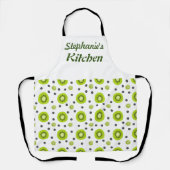 Niedliche Kiwi Fruit Women's Customizable Schürze (Vorderseite)