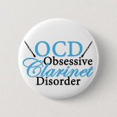 Niedliche Klarinette Button (Vorderseite)
