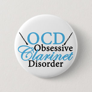 Niedliche Klarinette Button