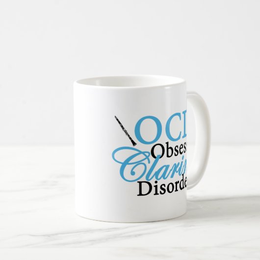 Niedliche Klarinette Kaffeetasse (VorderseiteRechts)