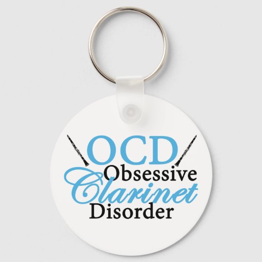 Niedliche Klarinette Schlüsselanhänger (Vorderseite)