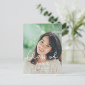 Niedliche Klasse des Abschluss-Fotos 2025 Postkarte (Stehend Vorderseite)