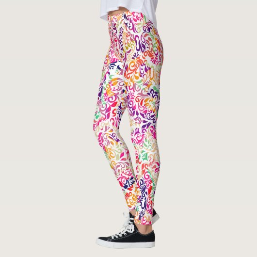 Niedliche klassische Blume Muster Leggings (Links)