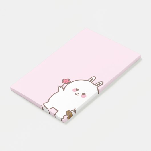 Niedliche Klebenotiz Post-it Klebezettel (angewinkelt)