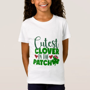 Niedliche Klee im Patch - St. Patrick's Day T-Shirt