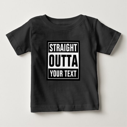 Niedliche Kleidung STRAIGHT OUTTA für Kinder im Sh Baby T-shirt (Vorderseite)