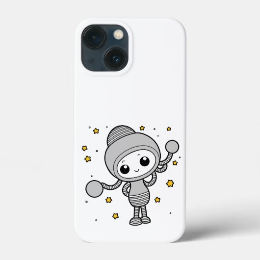 Niedliche kleine Alien lächelnd Cartoon Illustrati Case-Mate iPhone Hülle (Rückseite)