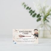Niedliche Kleine-Assistent-Babyduschkarte Begleitkarte (Stehend Vorderseite)