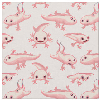 Niedliche kleine Axolotls Stoff