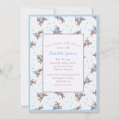 Niedliche Kleine Babydusche Einladung (Vorderseite)