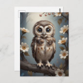 niedliche kleine Babyeule Postkarte (Vorne/Hinten)