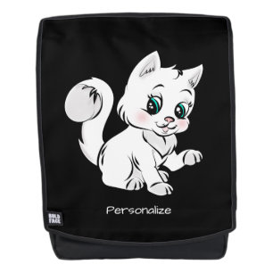 Niedliche kleine Babykatzenkatze Kinder personalis Rucksack