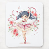 Niedliche kleine Ballerina Mousepad (Vorne)