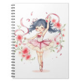 Niedliche kleine Ballerina Notizblock (Vorderseite)