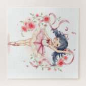 Niedliche kleine Ballerina Puzzle (Horizontal)