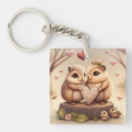 Niedliche kleine Bären Cartoon Akzent Kissen Schlüsselanhänger