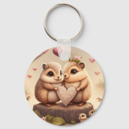 Niedliche kleine Bären Cartoon Akzent Kissen Schlüsselanhänger