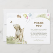 Niedliche Kleine Bärenwasser Kinderdusche Dankeskarte (Vorderseite)